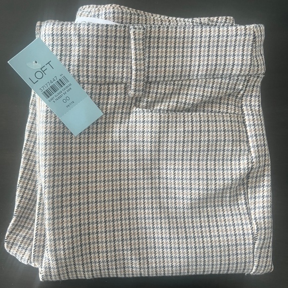 Ann Taylor loft - Petite Sutton Skinny Pants in Plaid Bi-Stretch NWT Petite 00 - Picture 5 of 5
